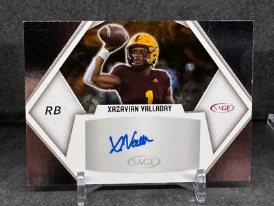 Xazavian Valladay 2023 SAGE HIT Autographs #AXV Sun Devils - Image 1 of 2