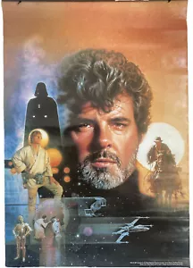 1997 George Lucas exklusives Fanclub Poster Star Wars SELTEN! Ein Blatt ORIGINAL! - Bild 1 von 3