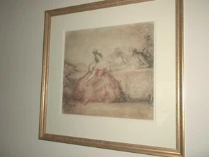 LINE AND WASH DRAWING BY HAROLD HOPE READ 1881 - 1951 - Picture 1 of 6