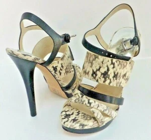 Michael Kors Nadja Platform Sandal in Natural/Black, Reg $165.00 Size 6M - Picture 1 of 8