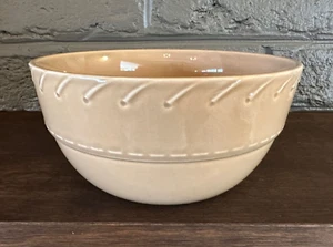 Ralph Lauren Bowl Whipstitch Camel Cereal Stoneware Western Rustic Equestrian - Picture 1 of 8