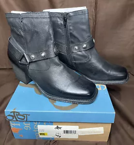 Neu im Karton OTBT Damen Mode Dugas schwarz M095 Leder Stiefeletten Western Gr. 9,5 - Bild 1 von 9