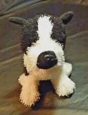 9 IN LONG GANZ WEBKINZ BOSTON TERRIER PLUSH WITH TUSH TAGS NO CODE - 7 IN HIGH