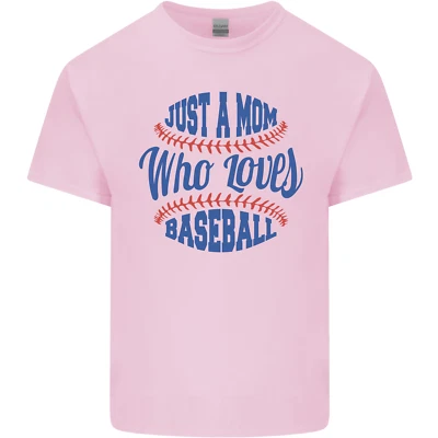 Just a Mom Who Loves Baseball Kids T-Shirt Childrens - Image 1 of 4