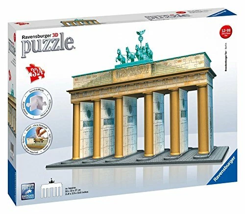 Ravensburger Italy- Puzzle 3D Porta di Brandeburgo, 324 Pezzi, 125517 (h3H) - Immagine 1 di 1