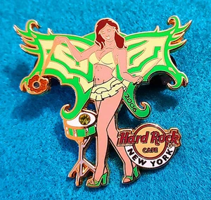 NEW YORK LIGHTED BIRTHSTONE BUTTERFLY WINGS FAIRY GIRL AUG Hard Rock Cafe PIN - Picture 1 of 1