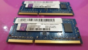 4GB kingston (2x 2gb) RAM MEMORY DDR3-2Rx8 PC3-10600S ACR256X64D3S13C9C (laptop) - Picture 1 of 5