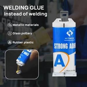 HITBOX Weld Sealant Glue Fuel Tank Repair 100ml AB Caster Glue For Metal Repair - Picture 1 of 10