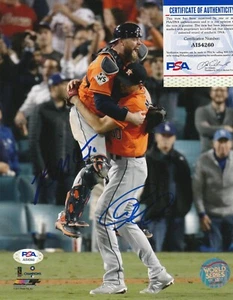 CHARLIE MORTON / BRIAN MCCANN HOUSTON ASTROS PSA AUTHENTICATED SIGNED 8x10 - Picture 1 of 1