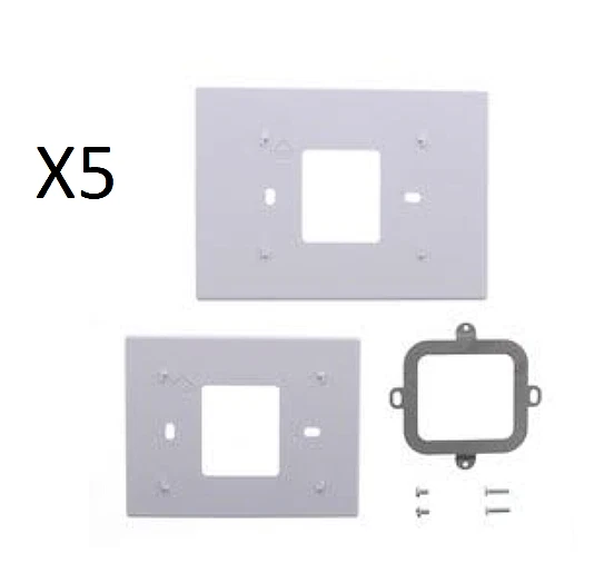 Lot of 5 Honeywell THP2400A1027W White Cover Plate for Prestige 2-Wire Iaq