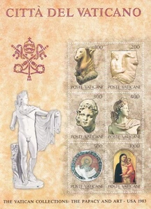 Vatican 1983 Yvert SS 6 Vatican Art in USA MNH VF - Picture 1 of 1