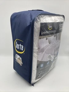 Piumino Serta King Size misto piuma d'oca riempimento caldo tinta unita bianco - Foto 1 di 11