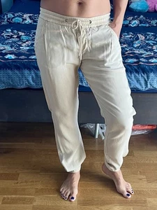 Marc O Polo Jogginghose Sommer Hose sportlich elegant Gr. 34 / XS beige creme - Bild 1 von 12