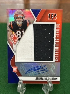 2024 Panini Phoenix Jermaine Burton RPA Rookie Patch Auto Blue /49 Cincinnati - Picture 1 of 2