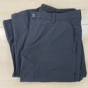 Pantalones para hombre 34x30 Vuori gris objetivo chino elástico pierna cónica V431 rendimiento de golf - Imagen 1 de 8