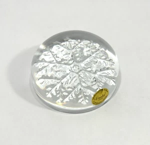 Avon Cristal Frankreich 24 % Kristall Schneeflocke Briefbeschwerer 2" x 3,5" Zoll - Bild 1 von 5
