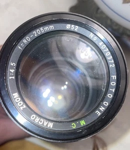 Minolta MC Macro 80-205mm lens (Untested/Haze) NEEDS CLEANING - Picture 1 of 4