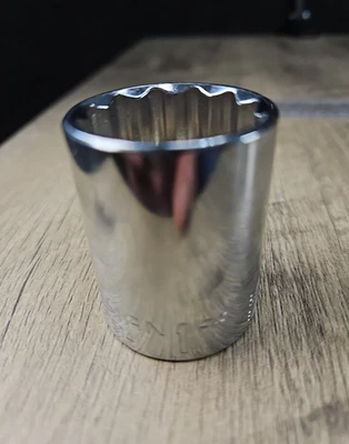 1" Craftsman 1/2" Drive Socket SAE Chrome Shallow 12pt New W/O Box CMMT47514 - Image 1 of 2