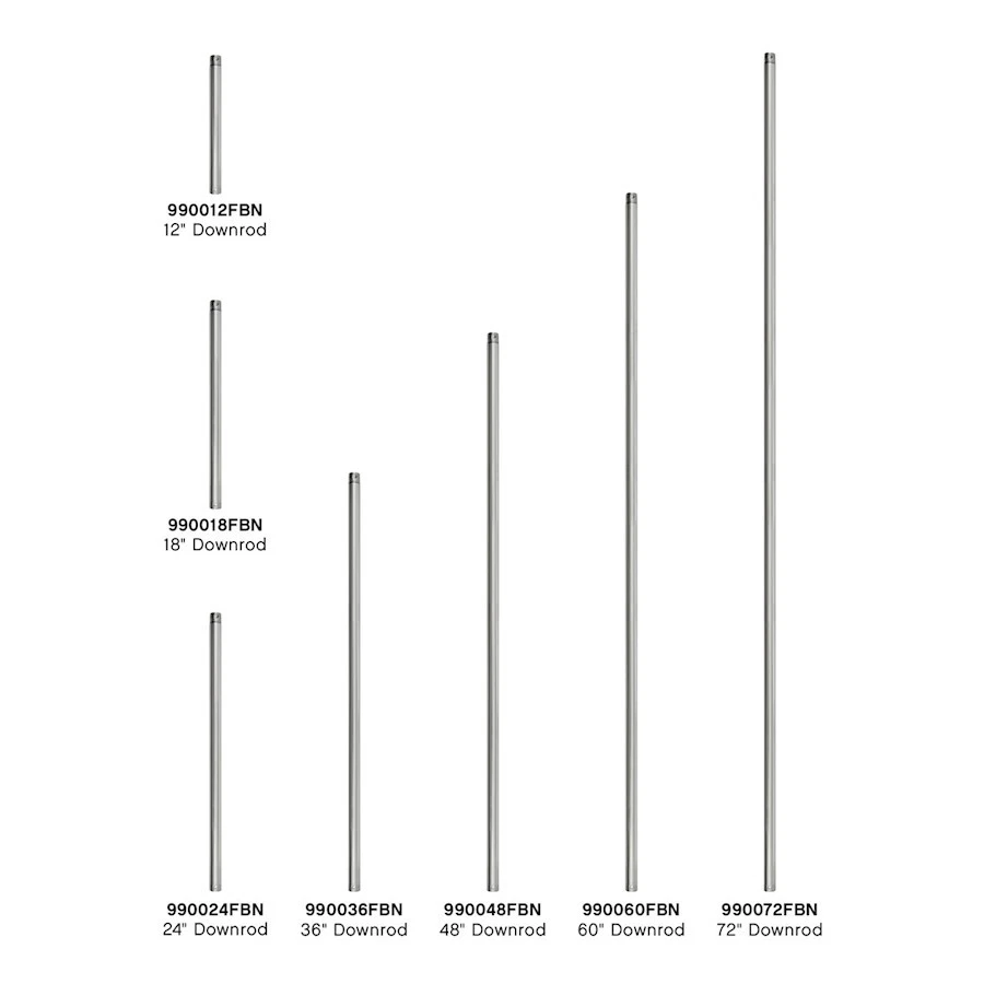 Hinkley Lighting 36" Downrod, Brushed Nickel - 990036FBN - Image 1 of 1