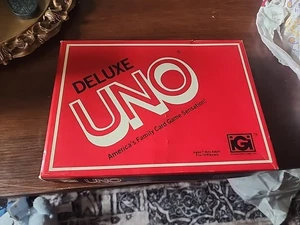 UNO Deluxe Edition Vintage Card Game 1978 Complete With Instructions & Score Pad - Picture 1 of 4