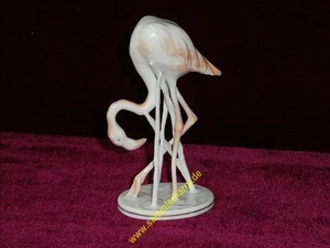 alte original Rosenthal Porzellanfigur, Flammingo, Stehend, 10D207-5 - Bild 1 von 10