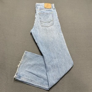 Vintage American Eagle Jeans Mens 33x34 Blue Denim Bootcut Grunge Preppy Y2K 90s - Picture 1 of 16