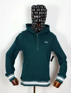 Sudadera con Capucha Huf Worldwide Sudadera con Capucha Sudor Cremallera Relé Terry Francés Jade en S - Imagen 1 de 2