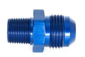 Gewindeadapter 3/8" NPT zu Dash 10 / -10 AN / JIC 10 Blau eloxiert 7/8 - 14UNF - Picture 1 of 3