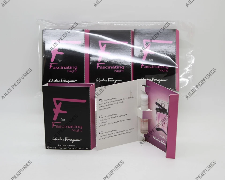 F for Fascinating Night de Salvatore Ferragamo 0,05 fl oz lotes de 6 frascos mujeres Foto 1 de 2