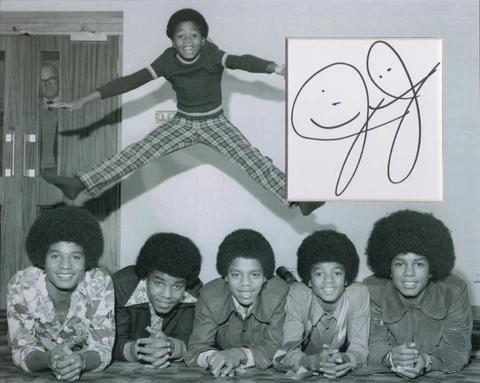 JERMAINE JACKSON Signed 10x8 Photo Display THE JACKSON 5 COA Cover