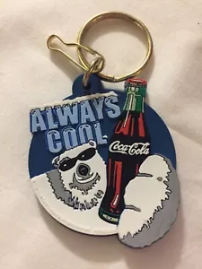 Llavero Coca Cola Oso Polar Siempre Cool PlastiColor De Colección Nuevo - Imagen 1 de 3