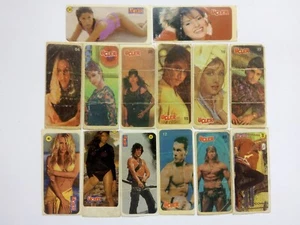 Chewing Bubble Gum Stickers from the early 2000s actors and beautiful girls 14 p - Picture 1 of 7