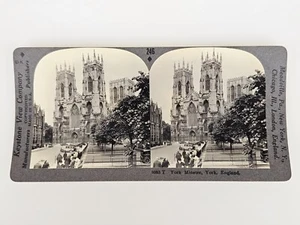 Foto Keystone Stereoview 3083 T 246 Frente Oeste y Torres Catedral de York Inglaterra - Imagen 1 de 8