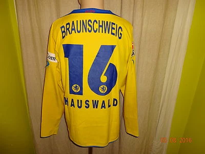 Eintracht Braunschweig Jako Langarm Matchworn Trikot + Nr.16 Hauswald Gr.M/L - Bild 1 von 4