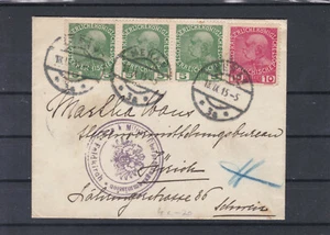 Zensurierter Brief von Meran nach Zürich ECHT gel. mit Ankunftstempel - Picture 1 of 2