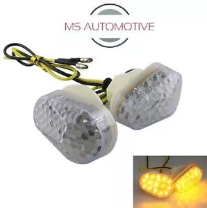 KLARE LED BLINKER BÜNDIG VORNE KAWASAKI ZX9R ZX7R ZX12R ZX6R ZX636 ZZR600 - Bild 1 von 2
