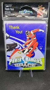 Vintage 1998 POWER RANGERS IN SPACE Thank You Notes With Envelopes 8ct Pack NOS! - Picture 1 of 3