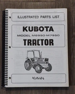 KUBOTA OPERATOR'S / ILLUSTRATED PARTS LIST - TRACTOR - M6950 M7950 - Picture 1 of 2