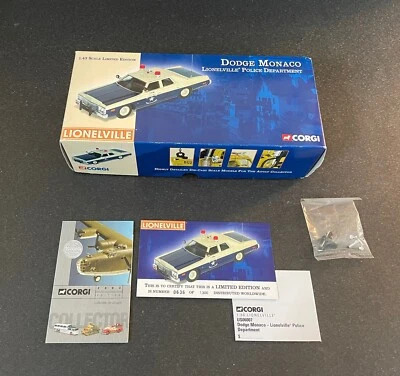 Corgi Classics 1/43 Dodge Monaco Lionelville Police Model Trains Limited Edition - Image 1 of 4