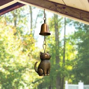 Carillón de viento para gato 2025 único gato decoración de jardín exterior CALIENTE temática estatua regalos D4F0 - Imagen 1 de 14