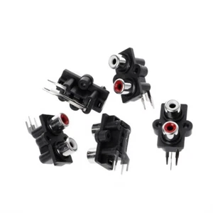 5 Pcs PCB Mount 2 Position Stereo o Video RCA Female Connector - Picture 1 of 8