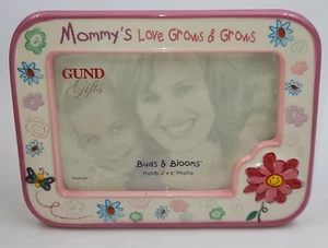 BUDS AND BLOOMS MOMMY'S LOVE GROWS AND GROWS FRAME HOLDS 4X6 PHOTO [GUND] - Imagen 1 de 2