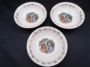 3 USA Vintage Royal China frühe amerikanische 22k Goldrand Obstschalen 5-1/2" F25 - Bild 1 von 8