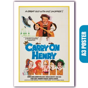 Carry On Henry - Carry On Film (Reproduction A3 Poster) - Foto 1 di 3