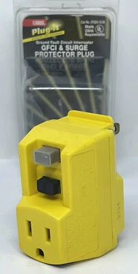 Carol 07524-13-05 Surge Protector GFCI Plug / Ground Fault Circuit Interrupter - Image 1 of 4