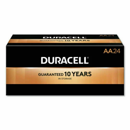 24 AA Duracell Coppertop 碱性电池 1.5V — 第 1/1 张图片
