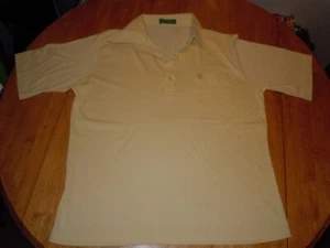 GRAND SLAM BY MUNSINGWEAR VINTAGE MENS XL POLO SHORT SLEEVE YELLOW PENGUIN - Picture 1 of 5