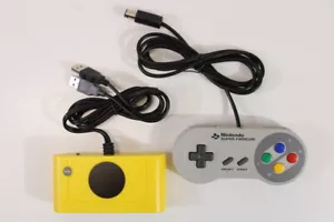 Nintendo GameCube Wii SFC Digital Controller Pad Super Famicom & Yellow Adapter - Picture 1 of 12