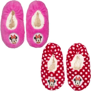 **MINNIE MOUSE** Mädchen Pantoffeln Hausschuhe pink rot 25-32 rutschfest - Bild 1 von 5