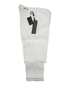 Pantalones de mezclilla Kiton Napoli $1,200 nuevos con etiquetas blancos ajustados elásticos de algodón 33 - Imagen 1 de 9